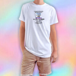 I Respect All People Whether You're Trans Straight Gay T Shirt